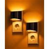 Lamptobe 2 Pezzi 1600K Ambra Luci Notturne con Sensore Crepuscolare | Luce Notturna per Bambini con AUTO/ON/OFF Dimmerabile,da Presa per Interni,Camera da Letto,Soggiorno e Bagno