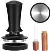 Lnopever Pressino per caffè Espresso a Molla,Agitatore per caffè Espresso,distributore di caffè Rimovibile con Supporto con 6 Aghi da 0,3 mm,Accessori per Strumenti di Distribuzione per caffè