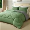 beeweed Piumone Letto Matrimoniale 400 gr/mq Invernale 220x240 cm, Certificato OEKO-TEX, Reversibile Piumino Caldissimo 240x220, Trapunta in Microfibra Sintetica, 2 Federe(40x80cm)