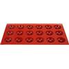 silikomart | SF010 Stampo in Silicone per Monoporzioni SAVARIN | Confezione da 1 Stampo per Dolci, Antiaderente, 18 cavità, Ø 41 h 12 mm, Made in Italy
