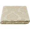 SaRani Tessuto Jacquard Broccato Fantasia Floreale, Stoffa Damascato per Arredo Casa Tovaglie Cuscini Tendaggi H 280 CM (Beige, Metro 100x280 cm)