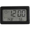 ThreeH Tavolo LCD piatto e orologio da parete Display digitale per tempo, temperatura, umidità in ufficio camera da letto soggiorno