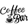 Nicear - Insegna Caffè in Metallo Nero | Decorazione Parete Moderna per Casa, Bar e Negozi | Ideale per Angolo Caffè e Cucina