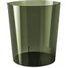 Baoblaze Contenitore per immondizia, Cestino per rifiuti Minimalista Rotondo Trasparente, Cestino per la Carta straccia per Camera da Letto, toletta, Bagno, Verde S