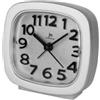 Lowell 6829126 Sveglia Quarzo Just A Minute in Plastica con Movimento Continuo, Silver