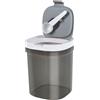 Sutowe Contenitore ermetico con formula, include cucchiaio, contenitore per caffè grigio, impilabile, con coperchio, dispenser per latte in polvere, per caffè, cereali, farina (1300 ml)