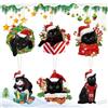 Generic Decorazioni per albero di Natale per amanti dei gatti, ornamenti per albero di Natale, decorazioni natalizie, decorazioni da appendere | Migliora gli ornamenti per albero di Natale della fattoria