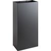 Neustein Portaombrelli dal design moderno in metallo per casa e ufficio, con 2 ganci, 2 vaschette estraibili, 25 x 15 x 50 cm, rettangolare, portaombrelli