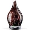 Porseme Diffusore di aromi 150ml,Vetro soffiato a mano,Silenzioso | Umidificatore Ultrasuoni, 7 LED che Cambiano Colore, senza BPA, Diffusore per Ambienti con Timer per casa,yoga (Lava)
