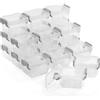 Winter Shore Contenitori Plastica Piccoli, 9 x 7 x 5 cm (20 Pezzi) | Contenitori Impilabili per Materiali Artistici, Adesivi, Ferramenta e Perline, Contenitore di Plastica con Chiusura a Scatto