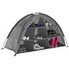 Dolvitrny Organizer per scarpe da campeggio, tenda pieghevole a 9 ripiani per camper, durevole appendiabiti in tessuto Oxford con borsa per il trasporto, grigio