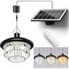 ChunHee Lampada solare a sospensione con sensore di movimento, 800 lm, IP65 | 3 Modalità di Luce 2700-6500K Telecomando 4400mAh per Garage, Casetta da Giardino, Balcone e Gazebo