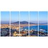 islandburner Quadro su tela di Napoli e Vesuvio al tramonto, 160 x 80 cm