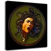 Grafic Quadro Scudo con testa di Medusa - Caravaggio - stampa su tela canvas con o senza telaio (QUADRO CON TELAIO IN LEGNO, CM 88X90)