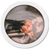 FuninCrea Cornice portafoto rotonda per poster da parete e tavolo, cornice creativa per lavori fotografici, pittura artistica, foto (rotonda, bianca, 9 pollici)