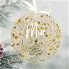 Uniqicon 12 Confezioni Da 3 1/8 Pollici Di Acrilico Oro Paillettes Ornamento Rotondo, 3 mm Di Spessore Extra Cerchio Acrilico Per Cricut Matrimonio Tavolo Impostazione, Disco Rotondo Trasparente