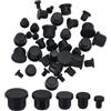 GORGECRAFT 40 PZ 5 Misure Tappo per Bottiglia in Silicone Nero Tappo di Tenuta per Tubo 4/7.5/9.5/11.5/13.5mm Tappo per Sale e Pepe Tappo di Ricambio Inserto Tappo del Foro Coperture estremità