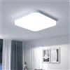EASY EAGLE Plafoniera LED Soffitto, 23CM 6500K 36W 3240LM Quadrato | Luce Bianco Freddo per Camera da Letto, Cucina, Soggiorno, Ufficio, Balcone, Bagno
