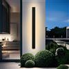 YUEEU 30CM Applique da Parete Esterno LED Wall Outdoor 3000K IP65 | Moderne Lampada Parete Nero impermeabile Luci Terrazza Giardino Villa Light Corridoio Luce Aplic Muro Lamp Esterne Lungo