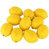 KABAKE Limoni Gialli Artificiali Frutta Finta Limoni Simulazione Realistica per Limonata Festa Decorazione da Tavola Cucina Ghirlande Accessori Fotografici, Confezione da 10 Pezzi