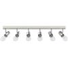 vidaXL Faretto da soffitto Nichel 73 x 6,5 x 11,5 cm Metallo | Luci incorporate per valorizzare il tuo spazio, Modifica la luminosità per creare l'atmosfera perfetta,