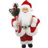 Clondo Babbo Natale, Addobbo Natalizio, Decorazione di Natale, Ornamento, Tradizione, Oggettistica, 30H cm, Dettagli Curati