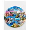 Generico Magnete Cinque Terre Ceramica Ø 7 cm - Calamita Frigo Dipinta a Mano con Scritta Vernazza Riomaggiore Manarola Monterosso Corniglia - Unico Magnete Centrale Posteriore Sicuro - Regalo Souvenir Italia