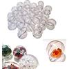 PIQIUQIU 24 palline di Natale in acrilico, diametro 6 cm, trasparenti Palline di Natale Palle di Natale Trasparenti Palle di Natale Palline Riempibili Decorazione Natalizia Palla di Natale Trasparente