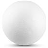 Netuno 5 Palline di polistirolo diametro 12 cm pallina polistirolo bianco da decorare paillettes base decorazioni Natale DIY fai da te decoupage feste progetti scolastici casa scuola