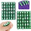 Fukaisu Set Timbri Alfabeto Argilla, Timbri Fai-Da-te con Numeri e Lettere in Argilla con Scatola Stoccaggio Accessori Stampi Fatti a Mano per Decorazione Ceramica (Lettere Maiuscole + Minuscole)