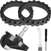 EATBALE Pneumatici + Ruota Anteriore per IRobot Roomba 500, 600, 700, 800, 900 i7 i7+ Plus E5 Serie E6 Aspirapolvere, Accessori 2 Pneumatici + 1 Ruota Anteriore Antiscivolo Ottima Adesione