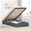 KKHOMEI Letto Contenitore 100 x 200 cm Letto Singolo con Contenitore Struttura Letto 100 x 200 cmLetto Imbottito Letti Idraulico Letto Contenitore Singolo Grigio Scuro
