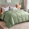 Utopia Bedding Piumino Estivo Per Letto Singolo, 135x200 cm, Verde Salvia | Piumino 200 g/m² Con Imbottitura Morbida, Progettato Per Garantire Comfort, Freschezza e Riposo Ottimale Ogni Notte Serena