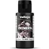 Vallejo Primer Nero Brillante, Pittura Acrilica per Aerografo, Asciugatura Rapida, Ideale per Modellismo e Figurine, 200 ml