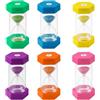 BUCOMTU 6 Pezzi Clessidra Set,Colorate Clessidra per Bambini 5/10/20/30/45/60 Minuti,Timer Colorato, Adatto per Cucina, Casa, Vita dei Bambini, Timer di Gioco