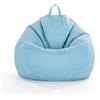 DOTBUY-SHOP Pouf Poltrona a Sacco Gigante,Colore Solido Bean Bag Bambini & Adulti (Senza Imbottitura), Morbido e Accogliente Puffo per Sedersi Poltrona da Lettura per Soggiorno (M,Azzurro)