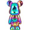 ImyHok Statuette Decorative Casa Statua Orso in Ceramica Soprammobili Moderni Design Camera da Letto Salotto Centrotavola Ornamenti Altezza 18cm (Colourful)