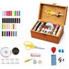 Wotrilw 180 Pezzi Kit da Cucito con Scatola Portaoggetti, Set Accessori da Cucito Portatile con Aghi, Fili, Forbici, Bottoni e Ditale, Kit Riparazione per Viaggio, Casa, Campeggio e Fai da Te