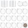 FINGERINSPIRE 24 Pz Portachiavi Porta Monete Trasparente Diametro Interno 30mm Contenitore per Monete Commemorative in Acrilico Piatto e Rotondo Custodia per Collezionisti I Regali e Portachiavi
