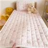 Generic Twin Size Ultra-Sottile Cotone Materasso Topper Leggero Morbido Trapuntato Materasso per Dormitori Letti Ospiti Piccoli spazi Macchina Lavabile Tappetino da Letto,E,55x135cm