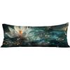 Zhngzoyn Federa per Cuscino Lungo 120 x 40 cm Loto, Federe Cuscino Letto Resistenti Lino Copricuscini con Cerniera Invisibile, Paesaggio Rettangolari Federe Cuscini Divano per Home Divano Letto Decor E0-932
