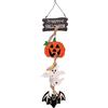 Myluatye Cartello di Benvenuto da Appendere alla Porta di Halloween - Decorazioni Casa, Pannello Felice Della Porta, Benvenuto Cartello - per Casa,Scuola,All'Aperto,Casa Infestata 1 Pezzo 29cm