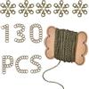 SUNNYCLUE Fai Da Te 33 Piedi Bronzo Antico Cordone Catena A Maglia Collana Larghezza 4 mm con 30 Fermagli Artigli di Aragosta in Ottone, 100 Anelli di Salto in Ottone Catena per Gioielli
