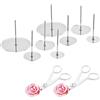 TogtherKings Chiodo Fiori Decorazione Della Torta Torta Di Tubazioni Di Fiori Chiodo Chiodo Fiore In Acciaio Inossidabile Flower Forbici Torta Cake Decorating Kit Per Produzione Di Fiori Di Carta, Cupcake