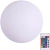 Generic Luce notturna a sfera luminosa a LED IP68 impermeabile all'aperto palla galleggiante piscina luce 16 colori giardino luminoso LED palla telecomando festa di nozze decorazione casa