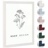 Haak Cornice portafoto moderna stabile Miko Magnolie, 50 x 60 cm, per immagini, certificati, poster puzzle, colori pastello