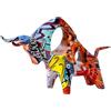 PIGPIGFLY Statua Graffiti,Statua Della Mucca,Statue Decorative,Decorazioni per Ufficio, Statuette Decorative Casa, Soggiorno Decorativo Moderno da Appoggiare, Scultura Astratta in Poliresina, Idea Regalo