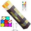 Kayuneed Lampada da Parete Torcia Miner Game, 28 cm lampada da notte ricaricabile USB, Miner Game LED luci 8 colori con timer e telecomando, LED Craft a mano/a parete per bambini, regali, camera e feste