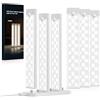 Rihvy - Confezione da 12 luci sotto l'armadio con 2 stazioni di ricarica da 8 pollici, luce ricaricabile con sensore di movimento interno, luce dell'armadio regolabile a 3 colori, luci LED USB in