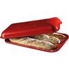 Emile Henry EH349506 Baguettes Stampo con Imballaggio Rinforzato, Marsala